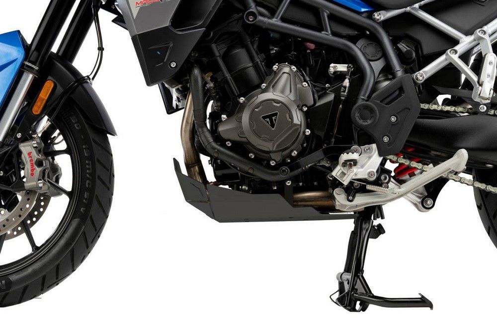 Carterplaat Zwart Aluminium Puig Triumph Tiger 900 Modellen