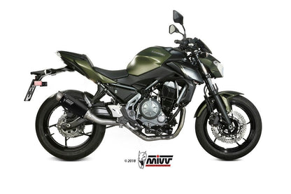 Mivv Systeem Met Gp Pro Black Rvs Kawasaki Ninja 650 / Z650 '23- (2 Lambdas)