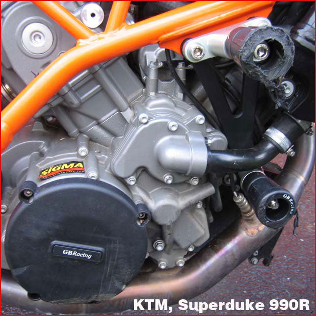 Gb-Racing Upper Sliders Model Mushroom Ktm 990 Superduke '05-14