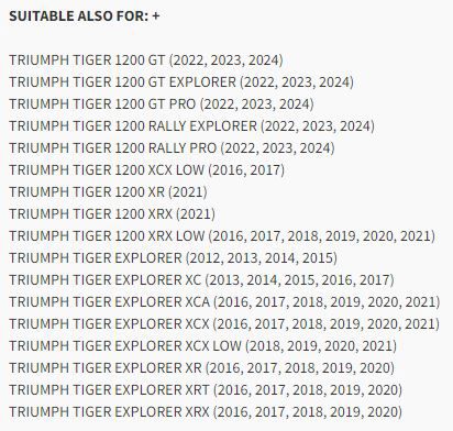 Puig Voetsteunenset Voorzijde - Triumph Tiger 1200 GT 2022-2026 | Tiger 1200 GT Explorer 2022-2026 en meer - Paars / Zwart