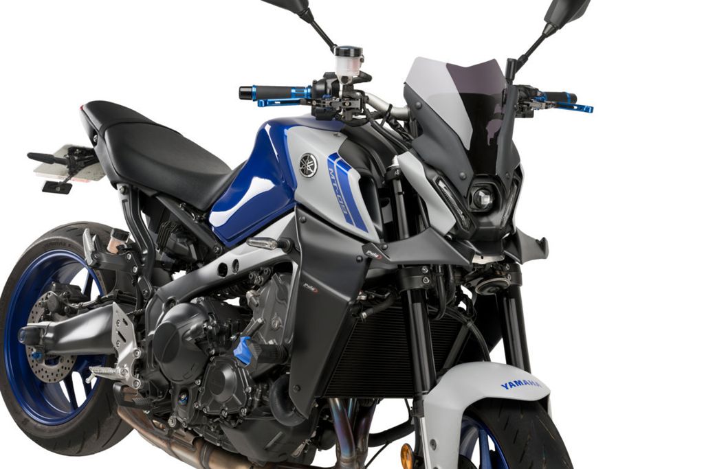 Puig Naked Front Spoiler - Yamaha MT-09 2021-2023 - Carbon Look / Mat Zwart
