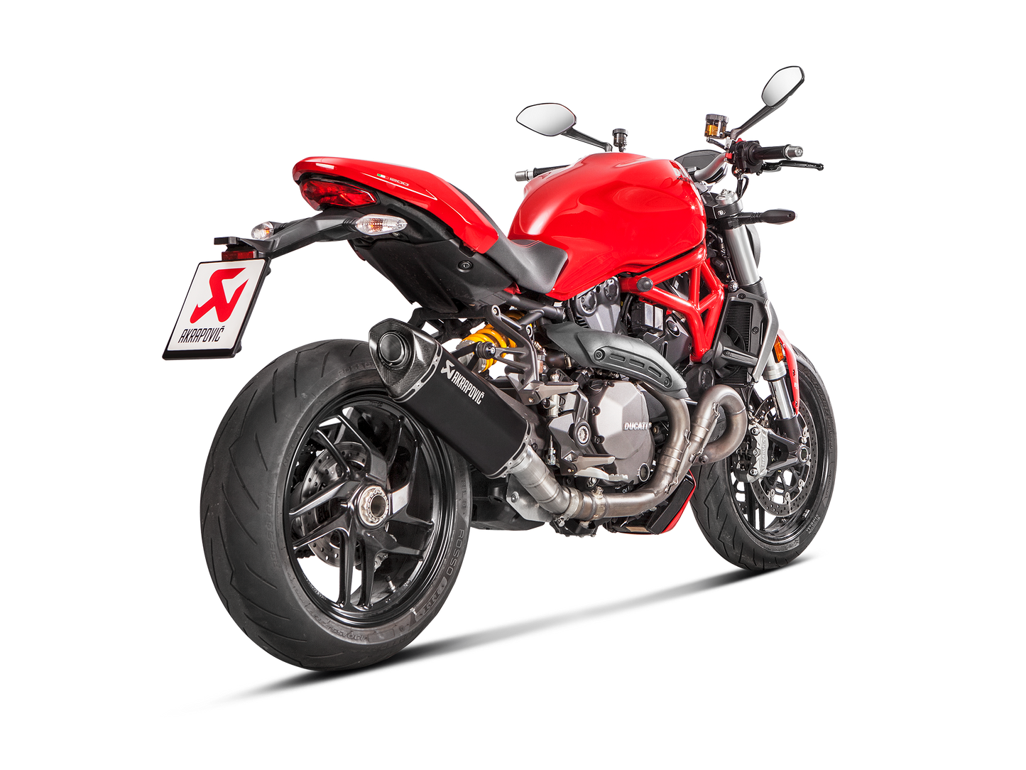 Akrapovič Uitlaat - Ducati Monster 1200 R 2017-2020 | Monster 1200/1200S 2017-2020 | Monster 821 2017-2020 - Slip-On Line (Titanium) - Motor Accessoires