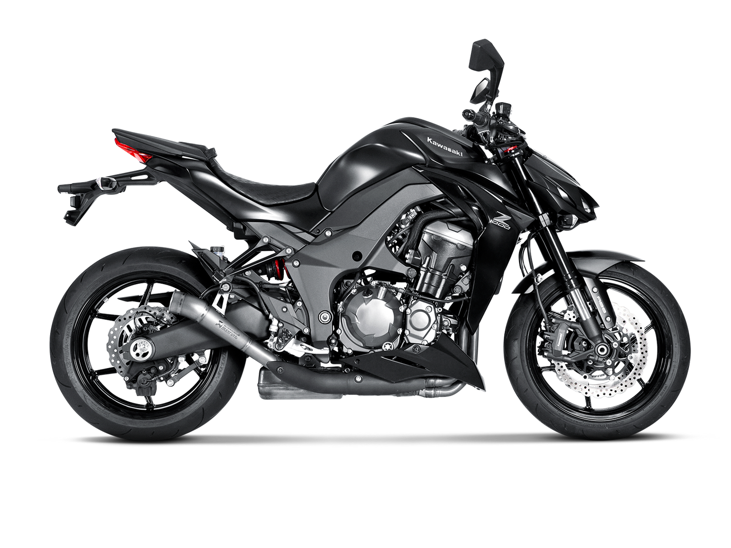 Akrapovič Uitlaat - Kawasaki Z1000 2014-2020 | Z1000SX / Ninja 1000 2014-2020 - Slip-On Line (Titanium) - Motor Accessoires