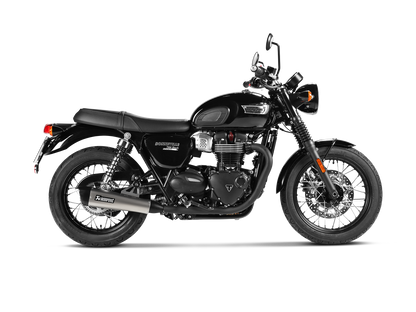 Akrapovič Uitlaat - Triumph Bonneville T100 2017-2020 | Bonneville T120 2016-2020 - Slip-On Line (Titanium) - Motor Accessoires
