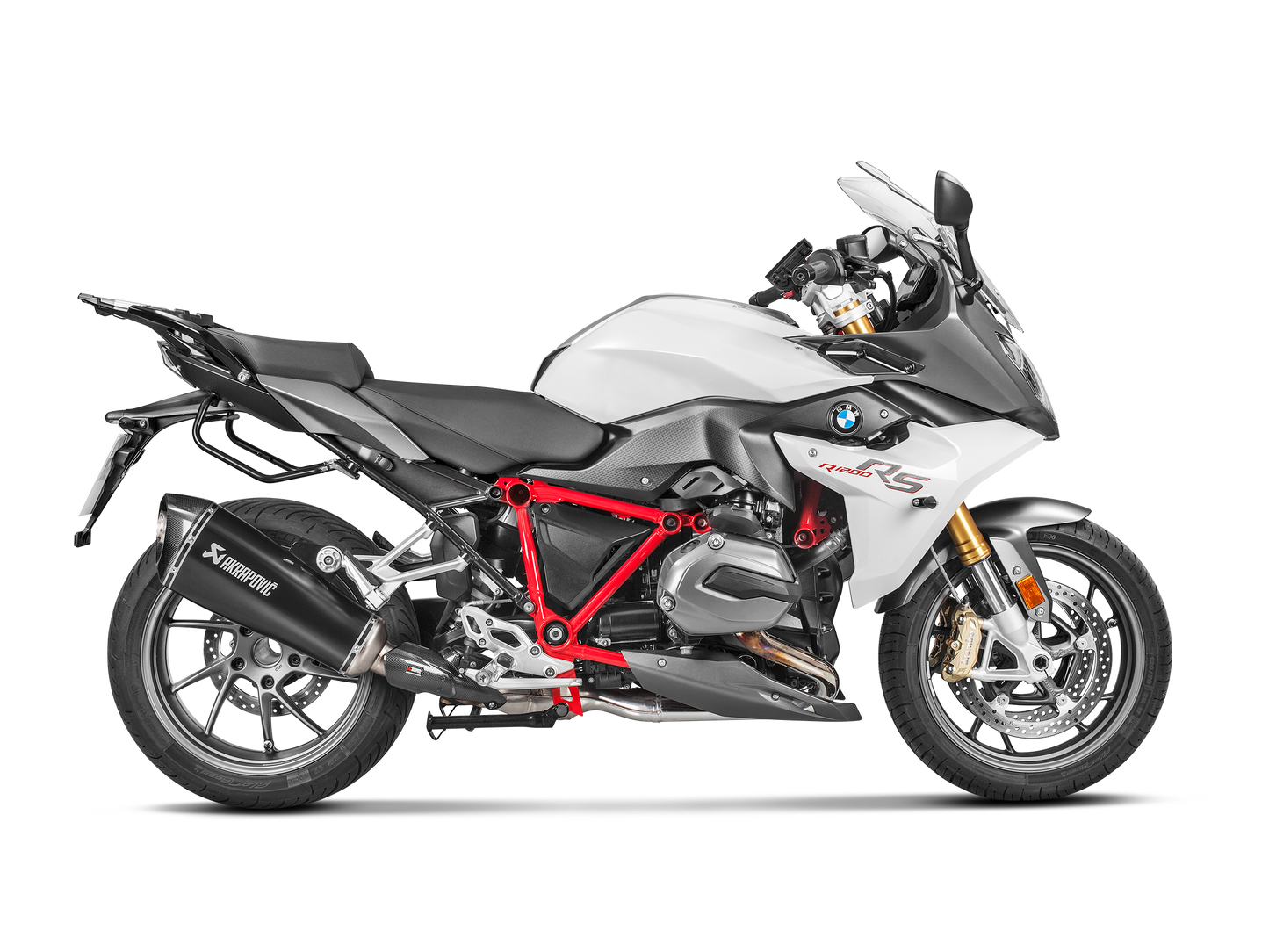 Akrapovič Uitlaat - BMW R 1200 R 2015-2018 | R 1200 RS 2015-2018 - Slip-On Line (Titanium) - Motor Accessoires