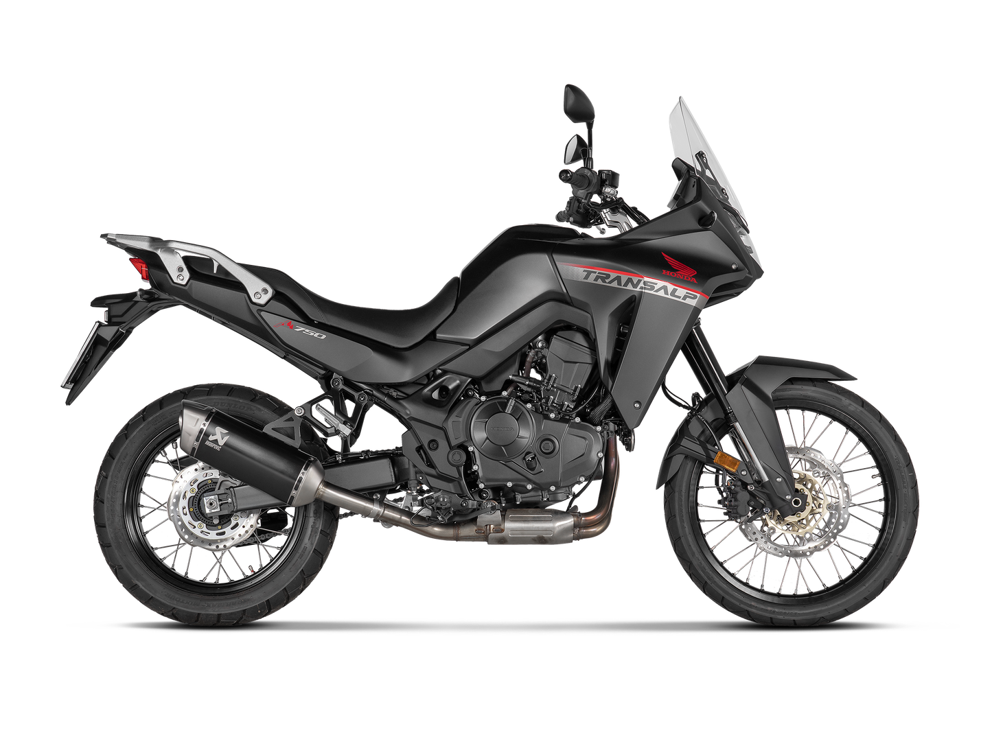 Akrapovič Uitlaat - Honda XL750 Transalp 2023-2026 - Slip-On Line (Titanium) - Motor Accessoires