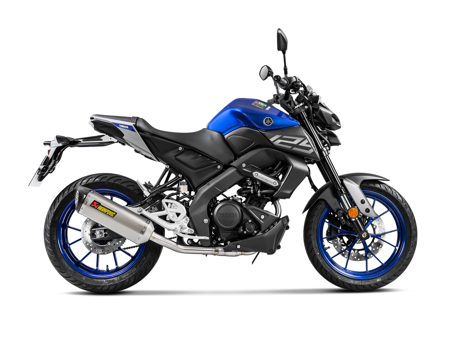 Akrapovič Uitlaat - Yamaha MT-125 2020-2020 | R125 2019-2020 | YZF-R15 2019-2020 - Racing Line (Titanium) - Motor Accessoires