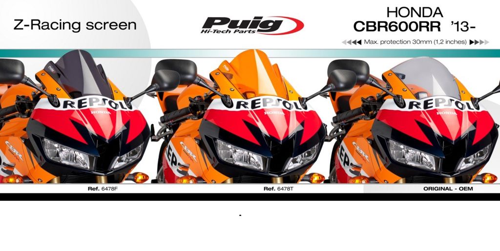 Vervangingsruit Jetstream Honda Cbr600Rr '13-