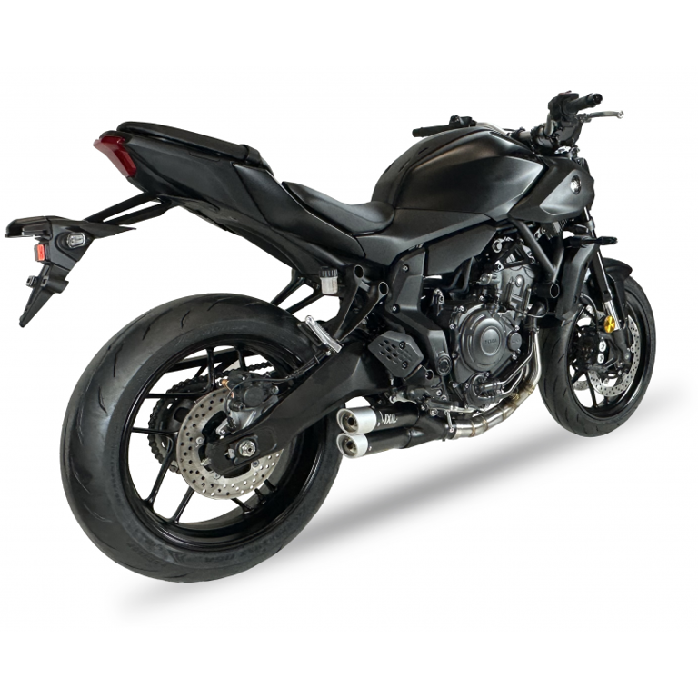Full System - Dual Hyperflow Black Xl Yamaha Mt-07 / Tracer 7 / Gt / Xsr700