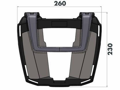 Topdrager Zwart Easyrack Hepco&Becker Triumph Tiger 900 Rally Pro '24-