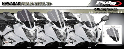 Vervangingsruit Jetstream Puig Kawasaki Ninja 250Sl '15-