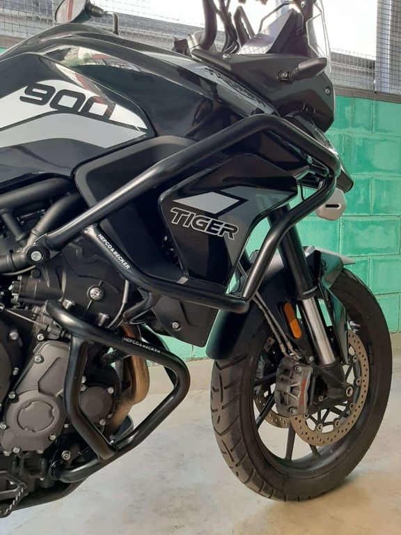Tank Valbeugel ''Solid'' (Tank Guard) Zwart Hepco&Becker Triumph Tiger 900 Rally/Gt/Pro '20-'23