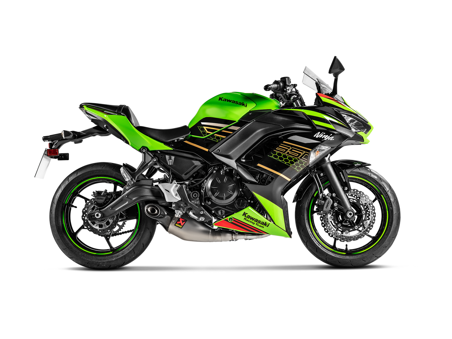 Akrapovič Uitlaat - Kawasaki Ninja 650 2017-2020 & meer - Racing Line (Titanium)