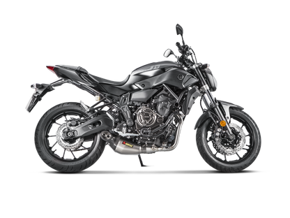 Akrapovič Uitlaat - Yamaha MT-07/FZ-07 2014-2020 | TRACER 700 / GT 2016-2019 | XSR 700 / XTribute 2016-2020 - Racing Line (Titanium) MT-07 - Motor Accessoires