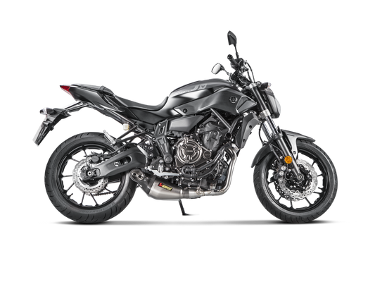 Akrapovič Uitlaat - Yamaha MT-07/FZ-07 2014-2020 & meer - Racing Line (Titanium) MT-07