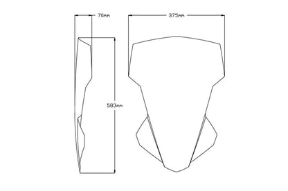 Vervangingsruit Touring Puig Yamaha Tracer 7 '20-24