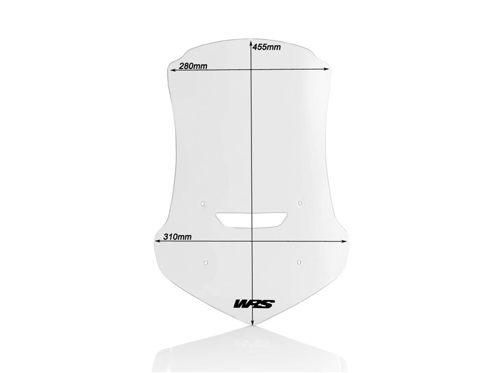 WRS Vervangingsruit - Honda NC750X 2016-2020 - Touring - Licht Getint / Transparant