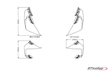 Front Spoiler Gp Puig Voor De Bmw S1000Rr '19- Zwart