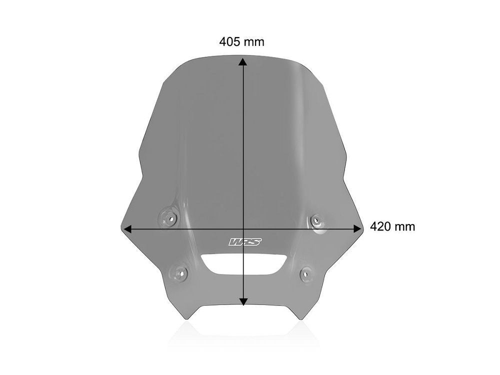 Vervangingsruit Touring WRS Honda NX500 '24- licht getint