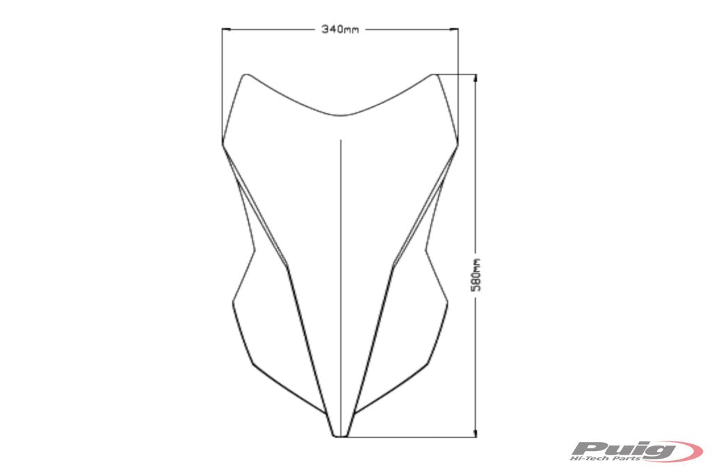 Vervangingsruit Touring Puig Benelli Trk 251 '21-