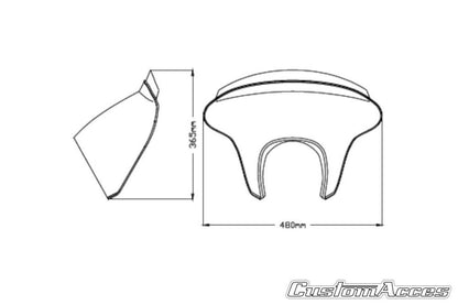 Stuurkuipje Batwing Sml Touring Transparant Puig Honda Cmx 500 Rebel '20-