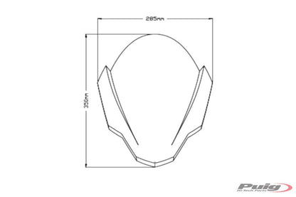 Vervangingsruit Z-Racing Puig Aprilia Tuono 660 / Tuono V4 '21-