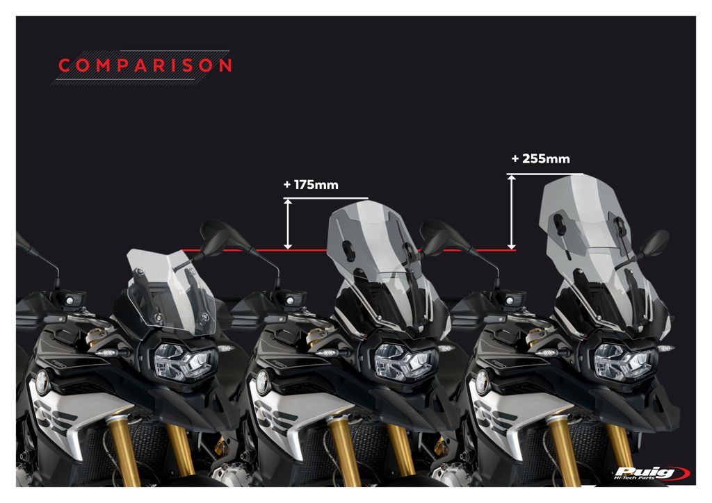 Vervangingsruit Verstelbaar Puig Bmw F850Gs '18-