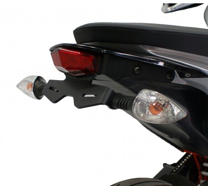 Kentekenplaathouder Evotech Performance KTM Duke 690 '12-19 + transparant achterlicht