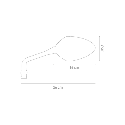 Stuurspiegel Model Story Links/Rechts Chaft