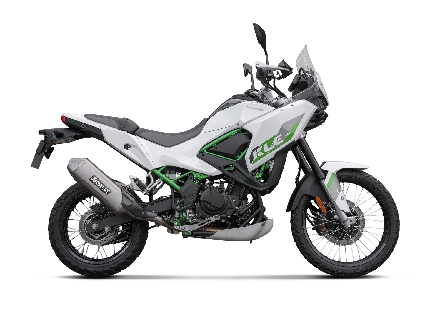 Akrapovič Uitlaat - Kawasaki KLE 500 2026-2026 - Slip-On Line (Titanium) - Motor Accessoires