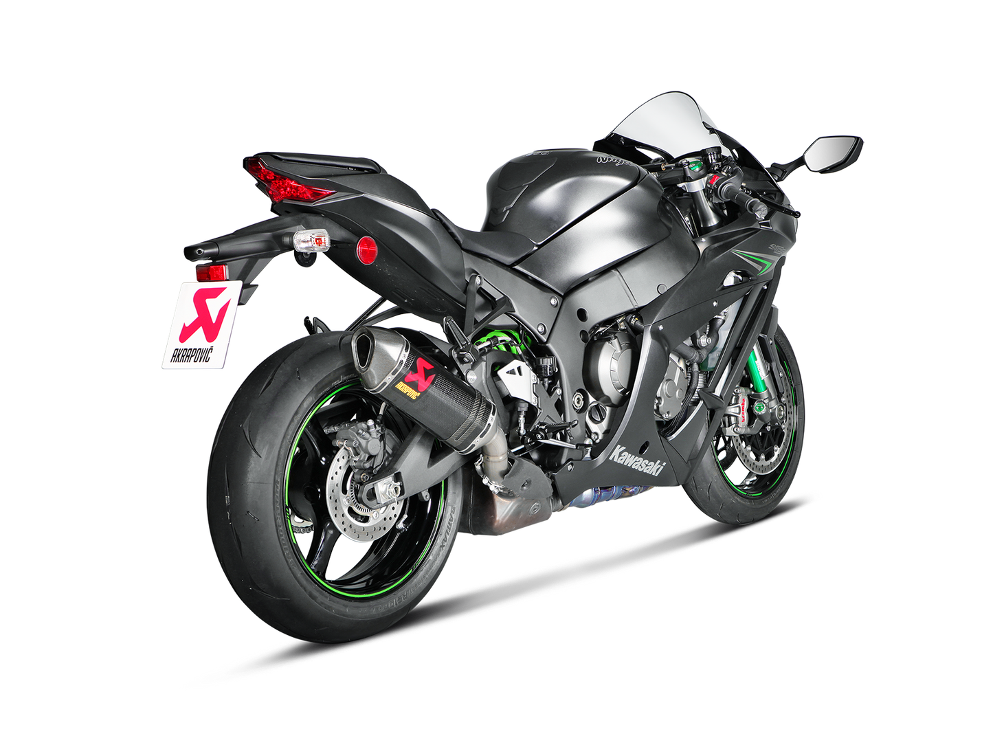 Akrapovič Uitlaat - Kawasaki Ninja ZX-10R 2016-2020 | Ninja ZX-10R SE 2018-2020 | Ninja ZX-10RR 2017-2020 - Slip-On Line (Carbon) - Motor Accessoires