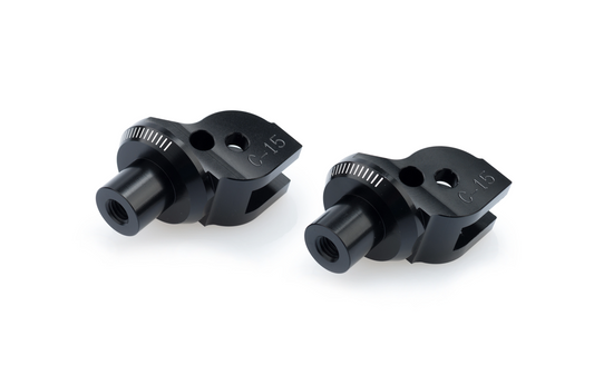 Voetsteunadapters voorzijde van Puig voor diverse Ducati modellen
