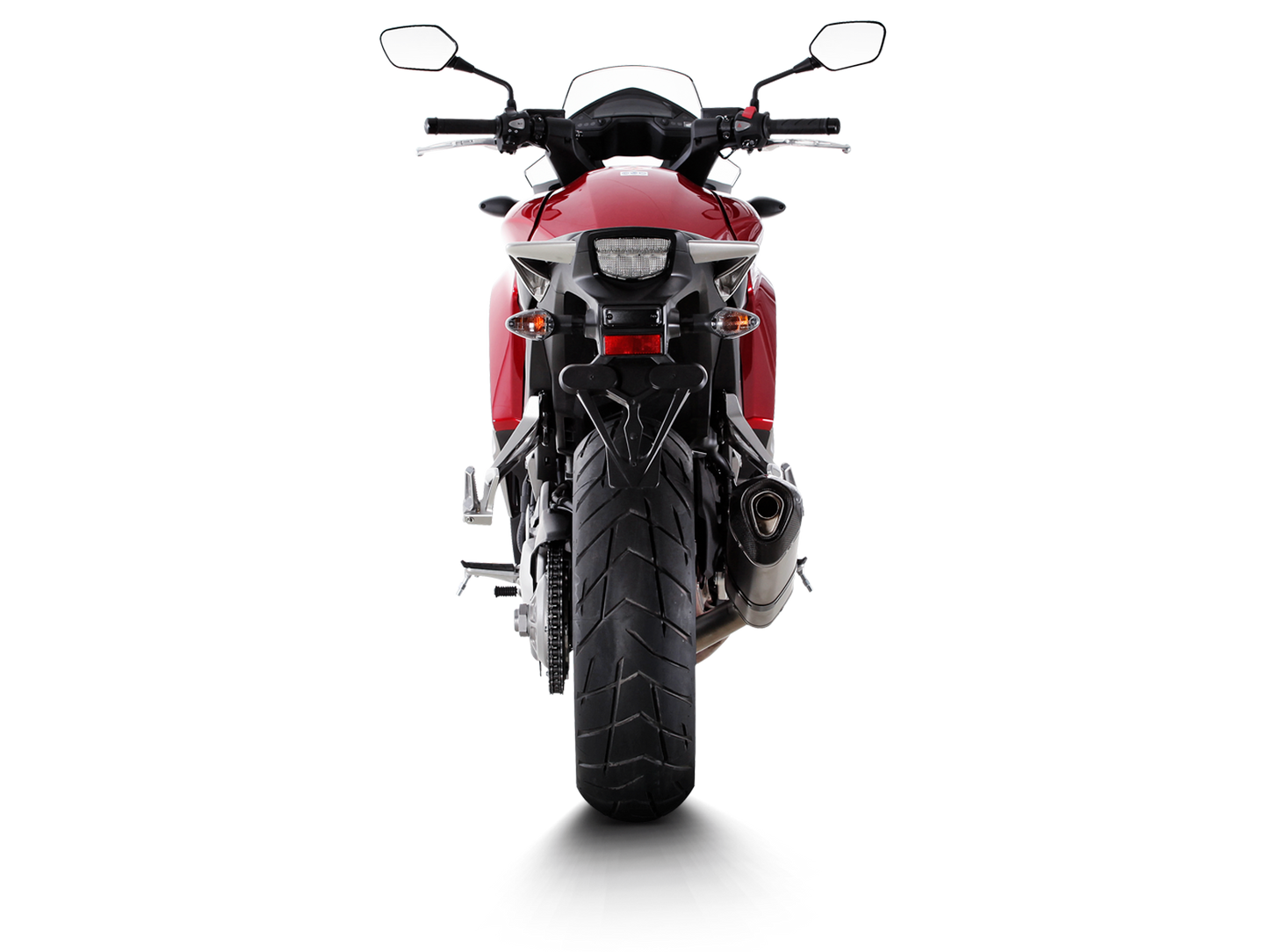 Akrapovič Uitlaat - Honda VFR800X Crossrunner 2011-2014 - Slip-On Line (Titanium) - Motor Accessoires