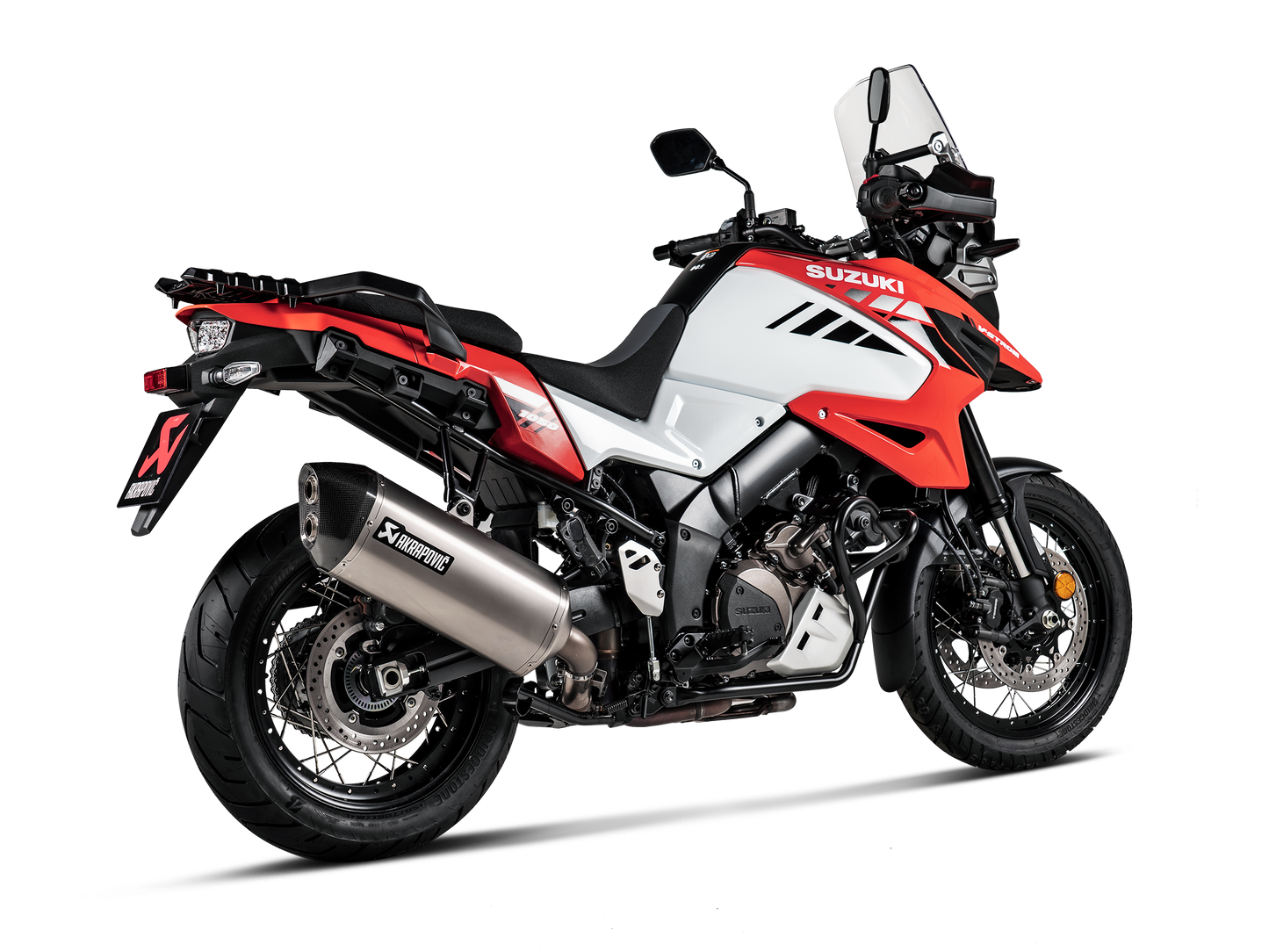 Akrapovič Uitlaat - Suzuki V-STROM 1000 2014-2019 & meer - Slip-On Line (Titanium)