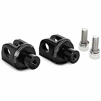 Voetsteunadapters achterzijde van Puig voor Yamaha R6 en R1