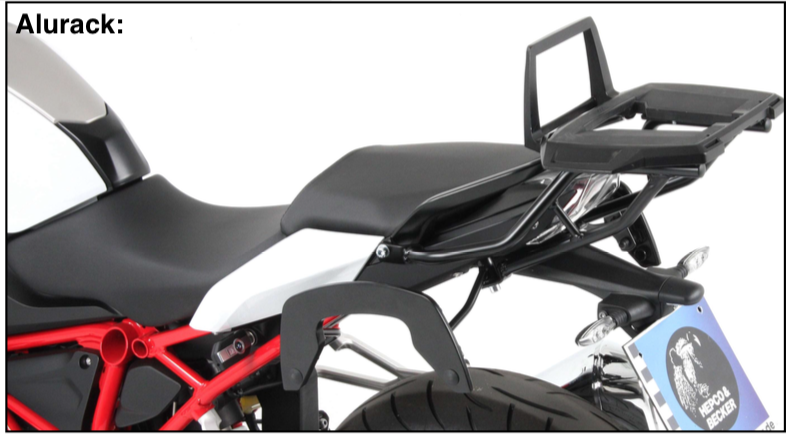 Topdrager Zwart Alurack Hepco&Becker Bmw R1250R '19-