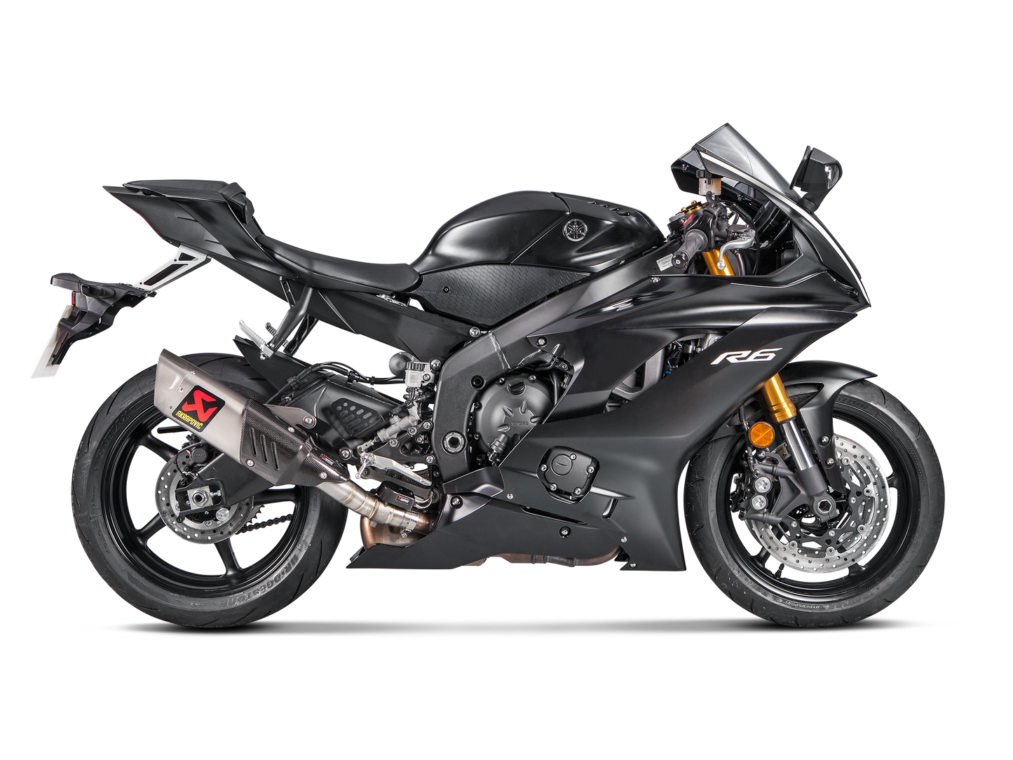 Akrapovič Uitlaat - Yamaha R6 2017-2024 - Slip-On Line (Titanium)