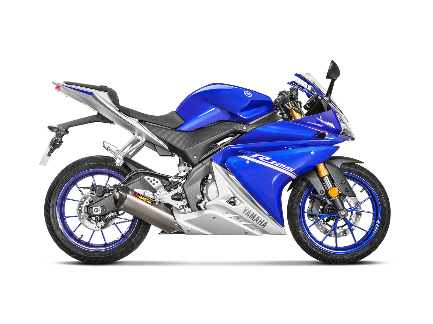 Akrapovič Uitlaat - Yamaha MT-125 2014-2019 | R125 2014-2018 - Racing Line (Titanium) - Motor Accessoires