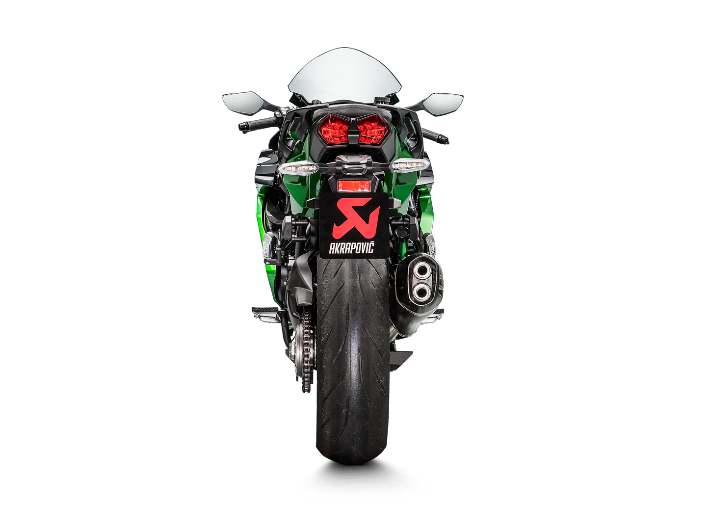 Akrapovič Uitlaat - Kawasaki Ninja H2 SX 2018-2020 - Slip-On Line (Titanium) - Motor Accessoires