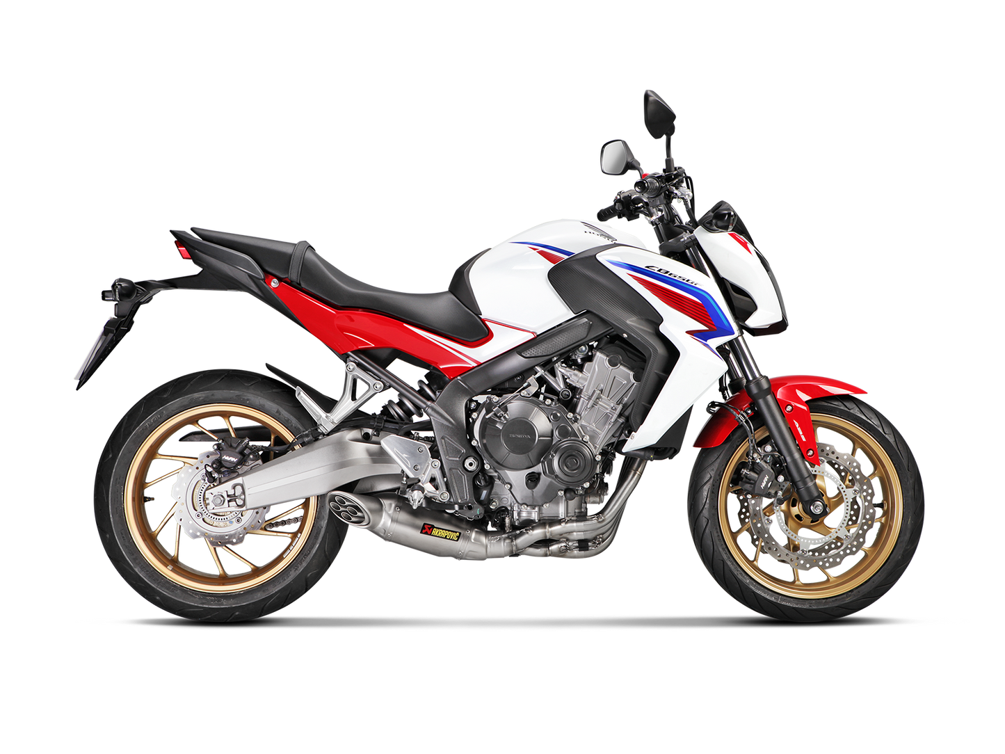 Akrapovič Uitlaat - Honda CB650F 2014-2016 | CBR650F 2014-2016 - Racing Line (Titanium) - Motor Accessoires