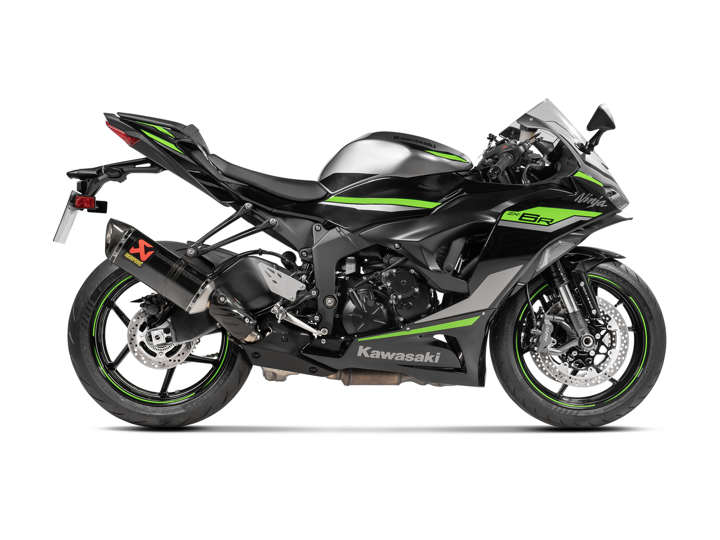 Optionele Akrapovič Uitlaat Accessoires - Kawasaki Ninja ZX-6R 2009-2026 | Ninja ZX-6R 636 2013-2020 - Muffler bracket (Carbon) - Motor Accessoires