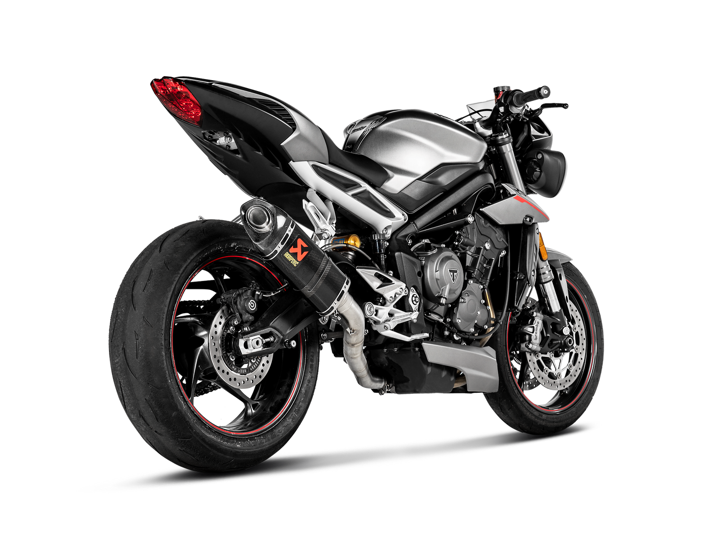 Akrapovič Uitlaat - Triumph Street Triple / Daytona 765 S / R / RS 2017-2019 - Slip-On Line (Carbon) - Motor Accessoires