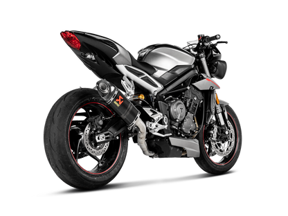 Akrapovič Uitlaat - Triumph Street Triple / Daytona 765 S / R / RS 2017-2019 - Slip-On Line (Carbon) - Motor Accessoires