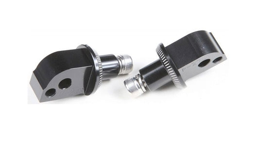 Voetsteunadapters achterzijde van Puig voor diverse Aprilia modellen
