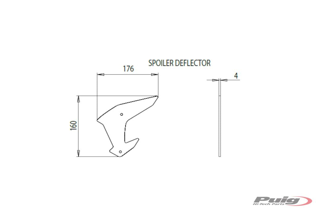 Side Spoiler Downforce Naked Van Puig Voor De Kawasaki Z H2 '22-