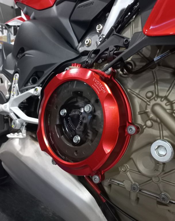 Koppeling Deksel Met Kijkglas En Drukplaat Evotech Ducati Panigale V4