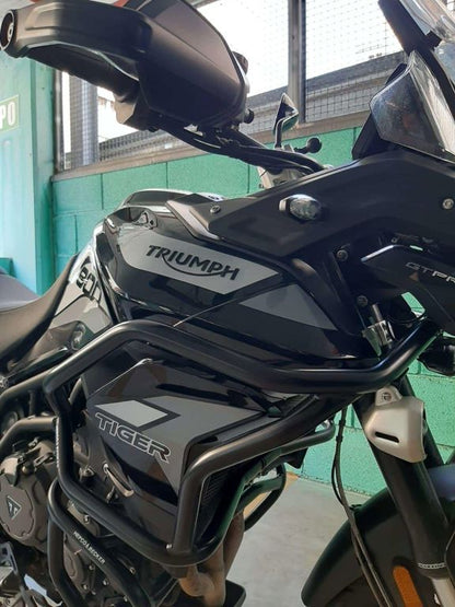 Tank Valbeugel ''Solid'' (Tank Guard) Zwart Hepco&Becker Triumph Tiger 900 Rally/Gt/Pro '20-'23