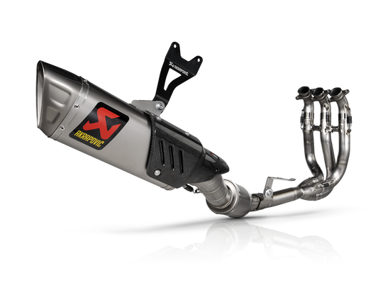 Akrapovič Uitlaat - Triumph Street Triple / Daytona 765 S / R / RS 2020-2025 - Evolution Line (Titanium) - Motor Accessoires