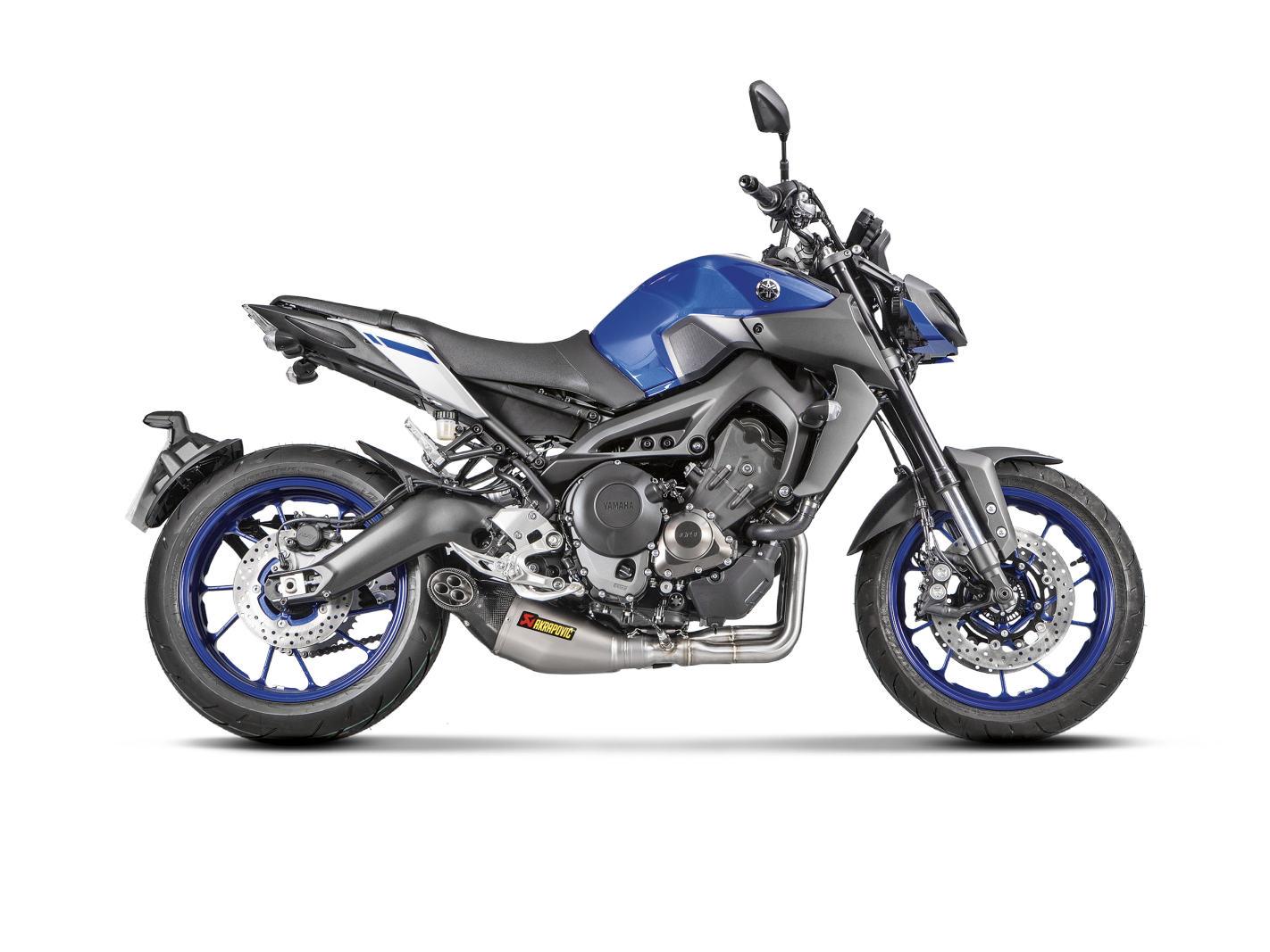 Akrapovič Uitlaat - Yamaha MT-09/FZ-09 2014-2020 | TRACER 900/900 GT/FJ-09 2015-2020 | XSR 900 / GP 2016-2021 - Racing Line (Titanium) - Motor Accessoires