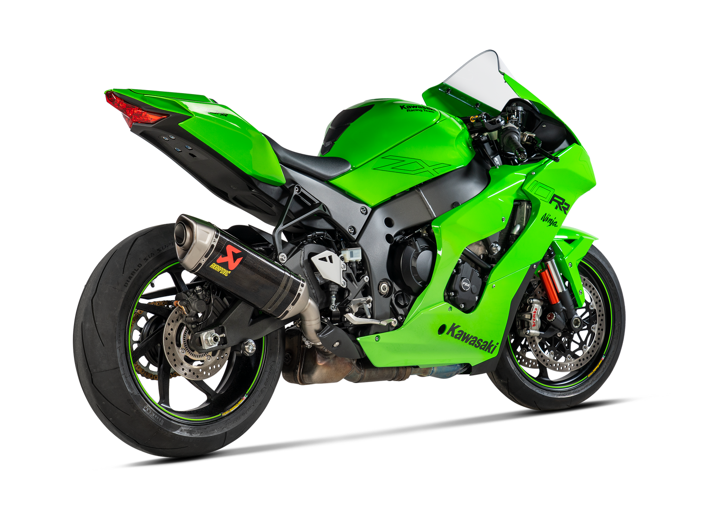 Akrapovič Uitlaat - Kawasaki Ninja ZX-10R 2021-2025 | Ninja ZX-10R 2026-2026 | Ninja ZX-10RR 2021-2025 | Ninja ZX-10RR 2026-2026 - Slip-On Line (Carbon) - Motor Accessoires